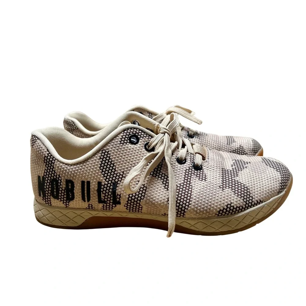 NOBULL Sand‎ Camo SuperFabric Trainer Shoes Womens 8.5 Mens 7 Low Top Sneaker